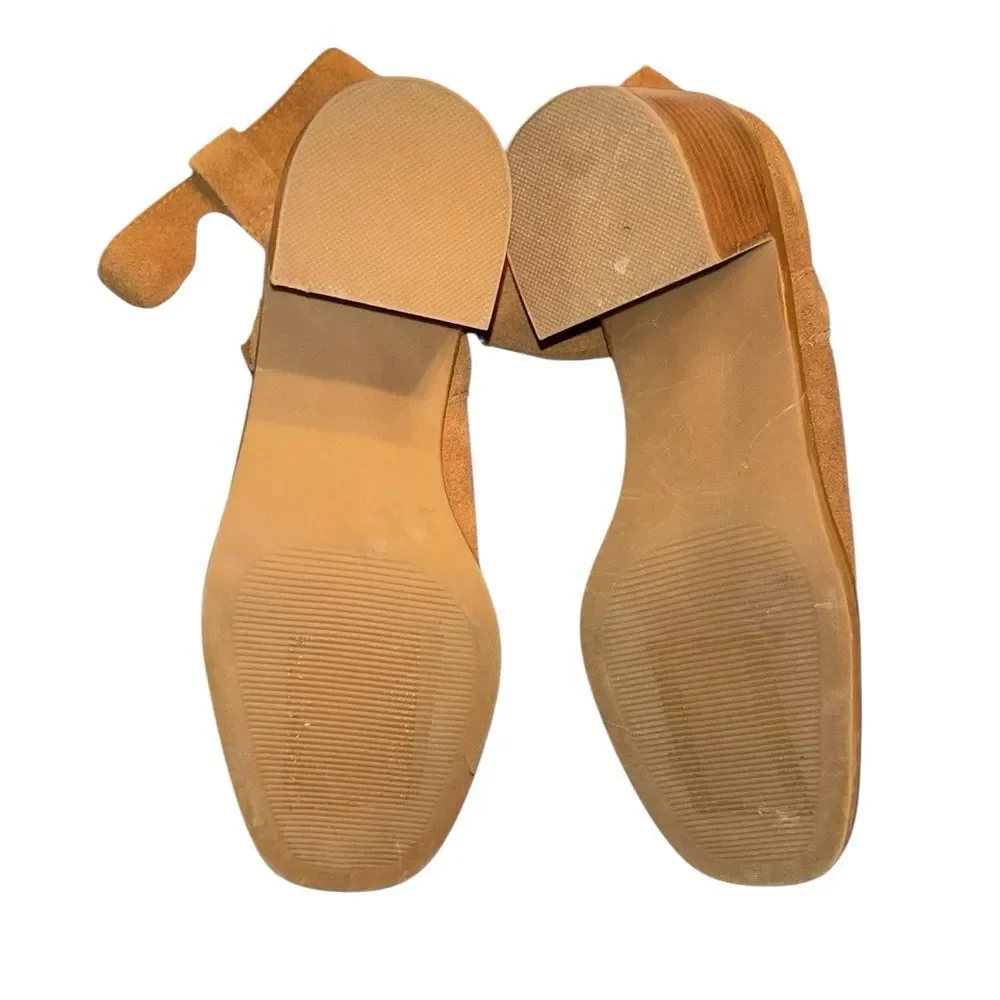Steve Madden Pull Slip on Brown/Tan Suede Leather Mid-Ankle Boots(Size 6M)